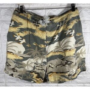 Tommy Bahama Mens Shorts Size Large Beach Board Trunks‎ Drawstring Floral Beach